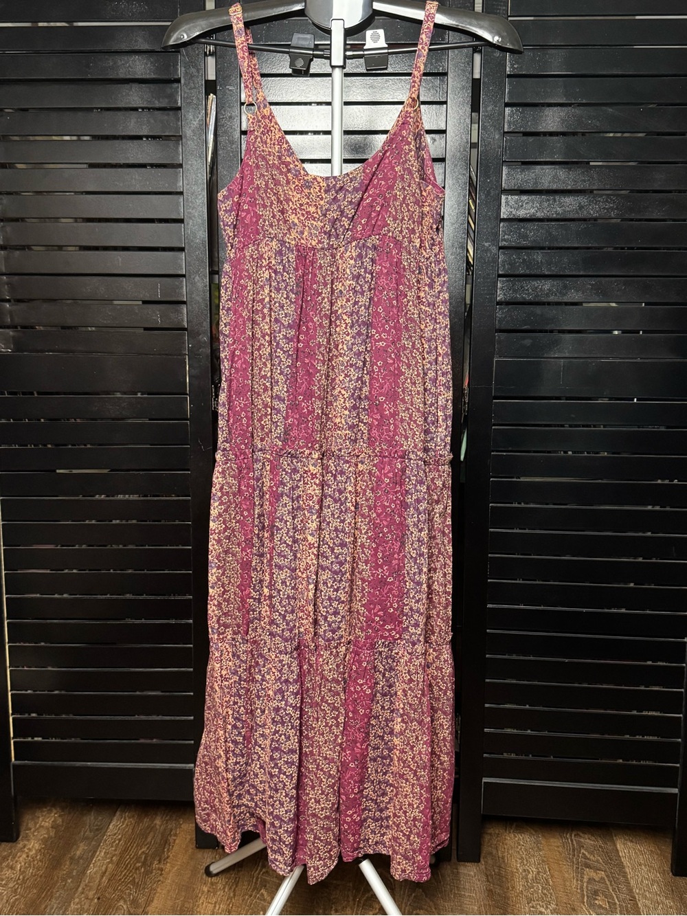 NATURAL LIFE Pink and Purple Floral Maxi Dress - Picture 2 of 3